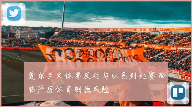 爱尔兰文体界反对与以色列比赛面临严厉体育制裁风险